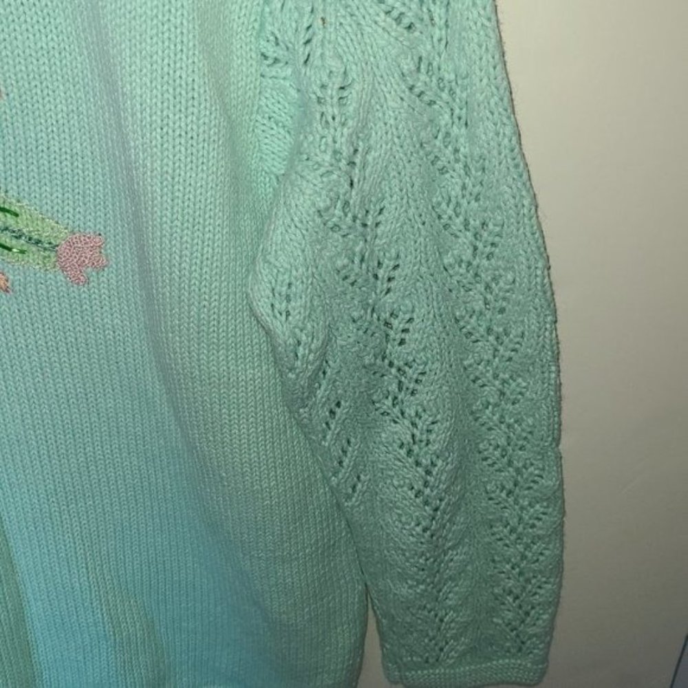 Storybook Knits Floral Cardigan Butterfly L - Picture 12 of 12